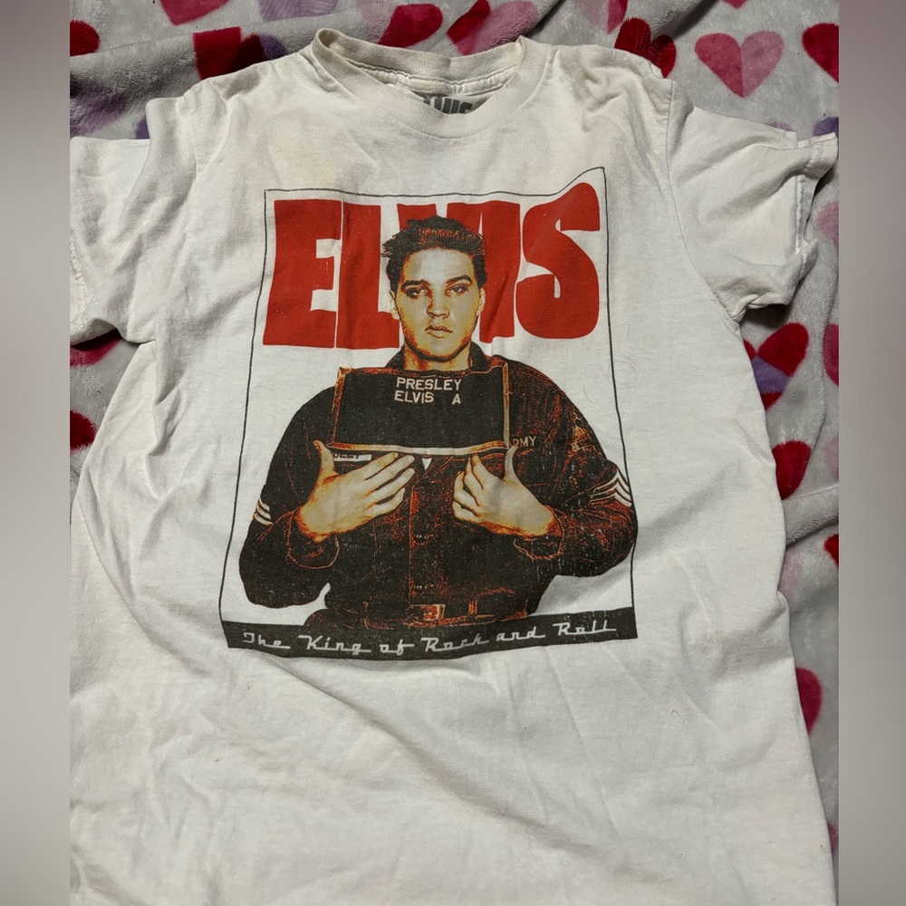 Elvis white t-shirt